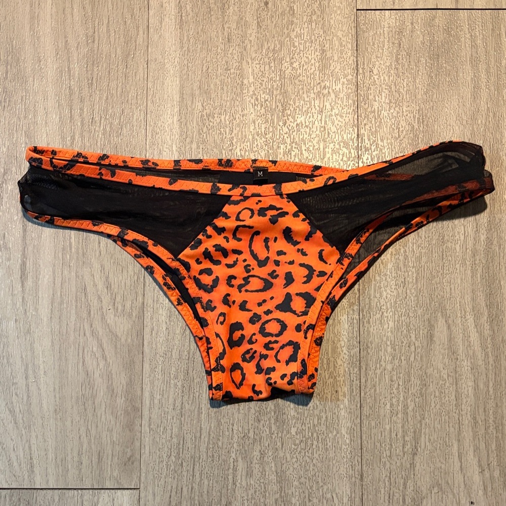CXIX Cheetah Print Orange Bottoms- medium